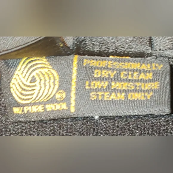 Vtg. Donna Karan 100% pure double sided wool knit shoulder pads cardigan coat L - Picture 15 of 16